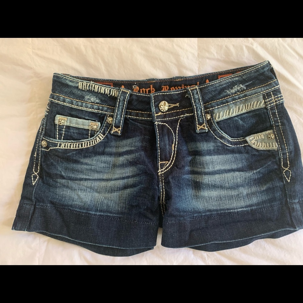 Rock Revival Fleur De Lis Jean Shorts